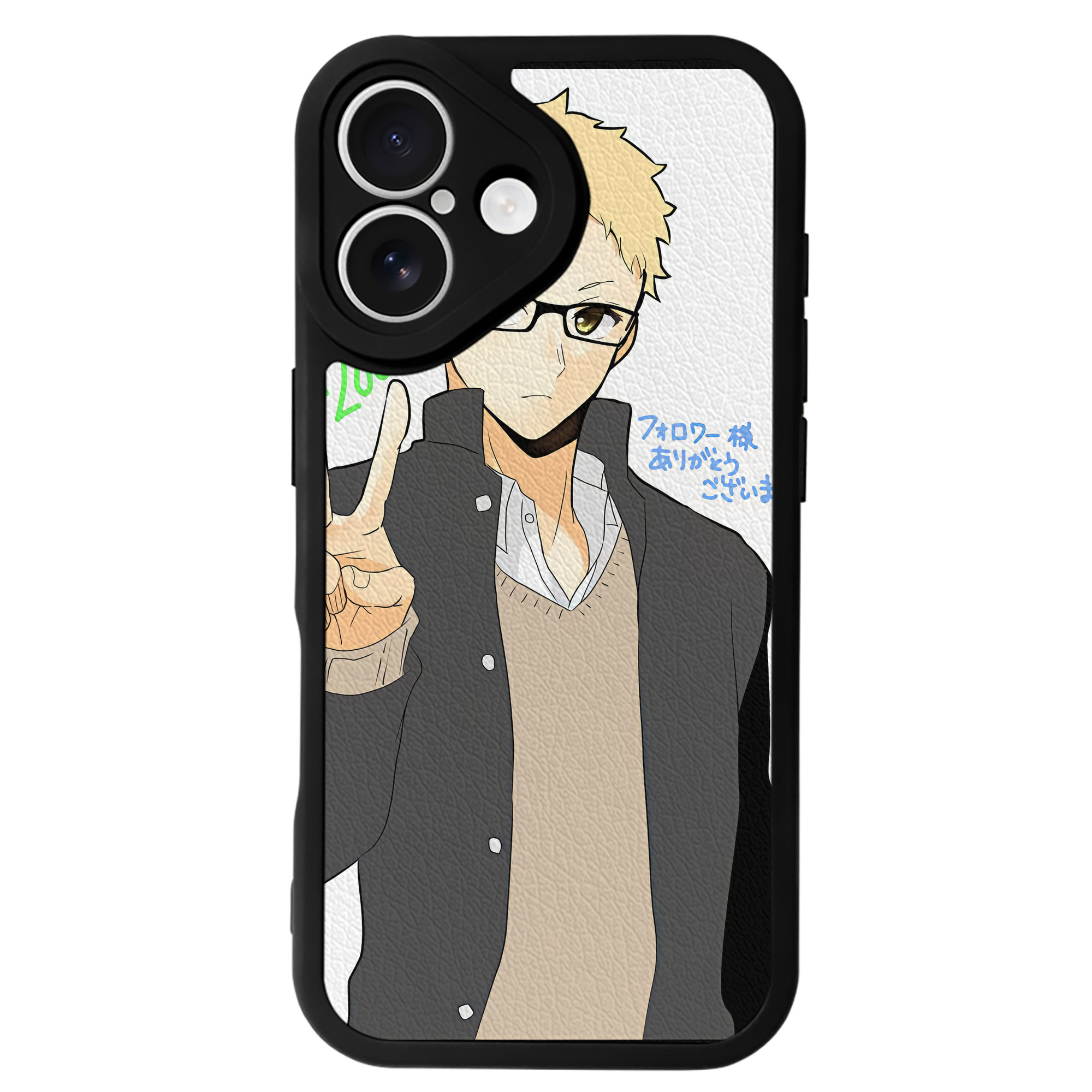 （画像用） ハイキュー!! Haikyu!! 【iPhone 16シリーズ対応】シリコンスマホケース（レザー調） 材質：シリコン